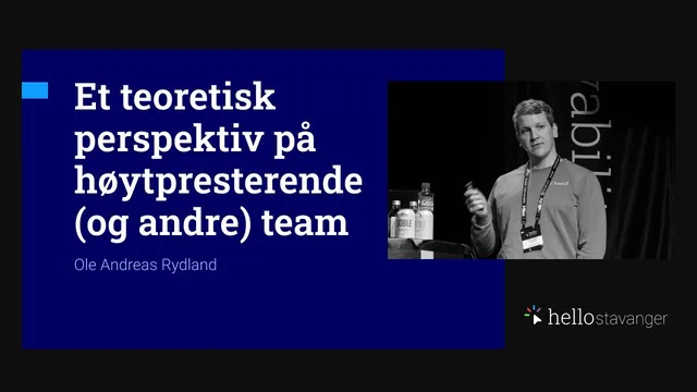 Ole Andreas på scenen under Hello Stavanger