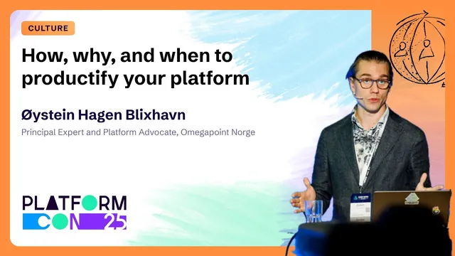 Produktifisering av plattformer på PlatformCon